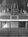 Situatie in de Mozaiekkerk. Photo: Leeflang Orgelbouw. Date: 1960.